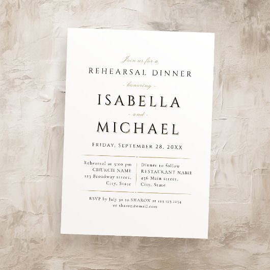 Eenvoudige elegante luxe repetitie voor moderne kl kaart