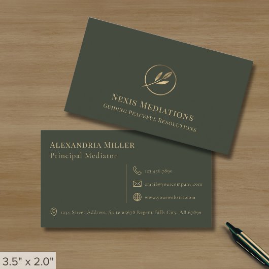 Eenvoudige elegante luxe visitekaartje
