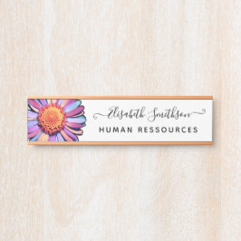    Eenvoudige Elegante Madeliefjes Aangepaste Prof Deurbordje