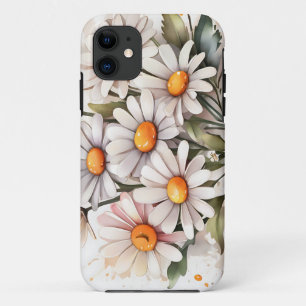 Eenvoudige elegante madeliefjes Case-Mate iPhone case