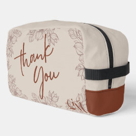 Eenvoudige Elegante Magnolia Floral Wedding Line A Toilettasje