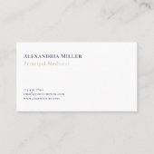 Eenvoudige elegante mediator visitekaartje (Voorkant)