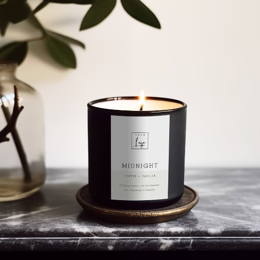 EENVOUDIGE ELEGANTE MINIMAAL MODERN LOGO WITTE KAN VOEDSELCONTAINER ETIKET