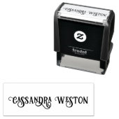 Eenvoudige Elegante Minimalistische #16 Alleen naa Zelfinktende Stempel (In situ)