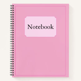 Eenvoudige Elegante Minimalistische Baby Roze Chic Notitieboek