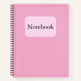 Eenvoudige Elegante Minimalistische Baby Roze Chic Notitieboek