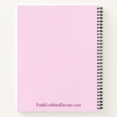 Eenvoudige Elegante Minimalistische Blush Roze Chi Notitieboek (Achterkant)