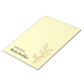 Eenvoudige Elegante Minimalistische Boho Notitieblok (Schuin)