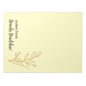 Eenvoudige Elegante Minimalistische Boho Notitieblok (Voorkant)