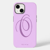 Eenvoudige Elegante Minimalistische Lila Paarse Sc Case-Mate iPhone Case (Achterkant)