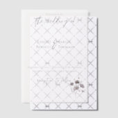 Eenvoudige elegante minimalistische marine kalligr vellum uitnodigingen (Offset (Uitnodiging))