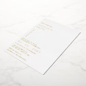 Eenvoudige Elegante Minimalistische Moderne Verlov Folie Uitnodiging (Gedraaid)