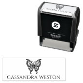 Eenvoudige elegante minimalistische naam met Butte Zelfinktende Stempel (In situ)