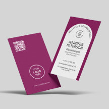 Eenvoudige elegante minimalistische QR-code Berry