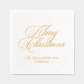 *Eenvoudige elegante minimalistische vrolijke kers Folie Servetten (Voorkant)