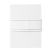 Eenvoudige Elegante minimalistische zwart-witte br Uitnodigingen Wikkel (Achterkant Voorbeeld)