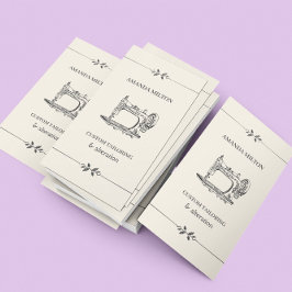 Eenvoudige  elegante Mode van de zeemacht Visitekaartje