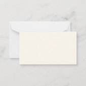 Eenvoudige Elegante Modern Afstuderen Note Kaart Notitiekaartje (Achterkant)