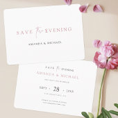 Eenvoudige elegante modern sparen de Avond Save The Date