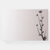 Eenvoudige Elegante Moderne bladeren Gastenboek (Achterkant)