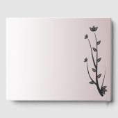 Eenvoudige Elegante Moderne bladeren Gastenboek (Achterkant)