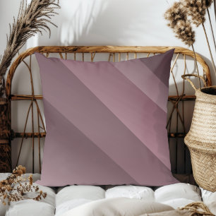 Eenvoudige elegante moderne diagonale strepen Dark Kussen