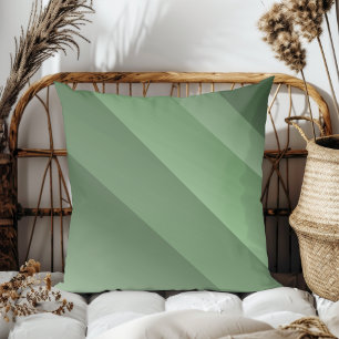 Eenvoudige elegante moderne diagonale strepen groe kussen