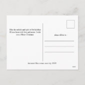 eenvoudige elegante moderne familie kerstfoto feestdagenkaart (Achterkant)