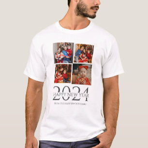 Eenvoudige Elegante Moderne Gelukkig Nieuwjaar Vie T-shirt