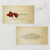 eenvoudige elegante moderne goudvis goudvis visitekaartje (Voorkant / Achterkant)