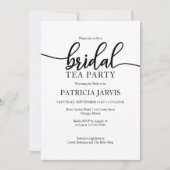 Eenvoudige elegante moderne kalligrafie bruids the kaart (Voorkant)