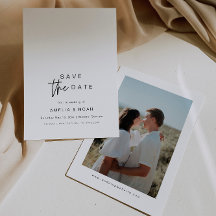 Eenvoudige elegante moderne kalligrafie sparen de