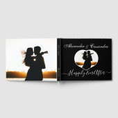 Eenvoudige Elegante moderne Minimal Zwart Wit brui Gastenboek (Volledig)