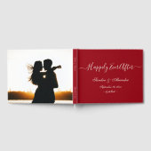 Eenvoudige Elegante Moderne Minimale Klassieke Rod Gastenboek (Volledig)