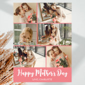 Eenvoudige Elegante Moderne Moederdag Fotocollage Feestdagenkaart