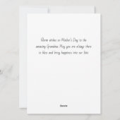Eenvoudige elegante moderne Moederdag oma 3 foto Feestdagenkaart (Achterkant)