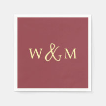 Eenvoudige Elegante Moderne Monogrammed Bruiloft