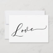 Eenvoudige, elegante, moderne RSVP-kaart RSVP Kaartje (Achterkant)