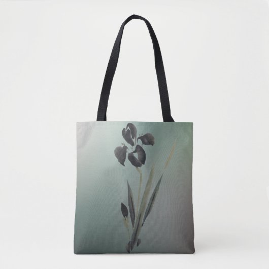 Eenvoudige elegante moderne Ukiyo-e Japanse Iris Tote Bag (Voorkant)