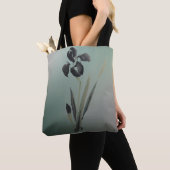 Eenvoudige elegante moderne Ukiyo-e Japanse Iris Tote Bag (Dichtbij)