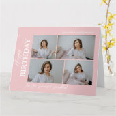 Eenvoudige Elegante Moderne Verjaardag Stijlvolle  Kaart (Gele Bloem)