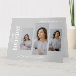 Eenvoudige Elegante Moderne Verjaardag Stijlvolle  Kaart