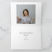 Eenvoudige elegante moderne verjaardag stijlvolle  kaart (Binnen)