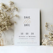 Eenvoudige Elegante Moderne Witte FotoChristelijke Save The Date