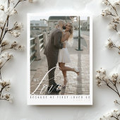 Eenvoudige Elegante Moderne Witte FotoChristelijke Save The Date