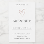 EENVOUDIGE ELEGANTE MODERNE ZWART-WITTEKANDALE VOEDSELCONTAINER ETIKET (Enkel label)