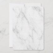 Eenvoudige Elegante Monogram Klassieke Bruiloft Kaart (Achterkant)