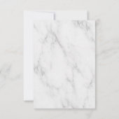 Eenvoudige Elegante Monogram Klassieke Bruiloft RS RSVP Kaartje (Achterkant)