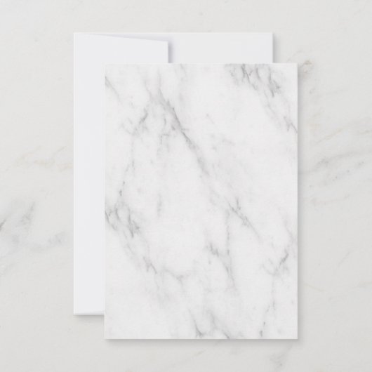 Eenvoudige Elegante Monogram Klassieke Bruiloft RS RSVP Kaartje (Achterkant)