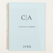 Eenvoudige, elegante monogram-uitnodiging planner (Voorkant)